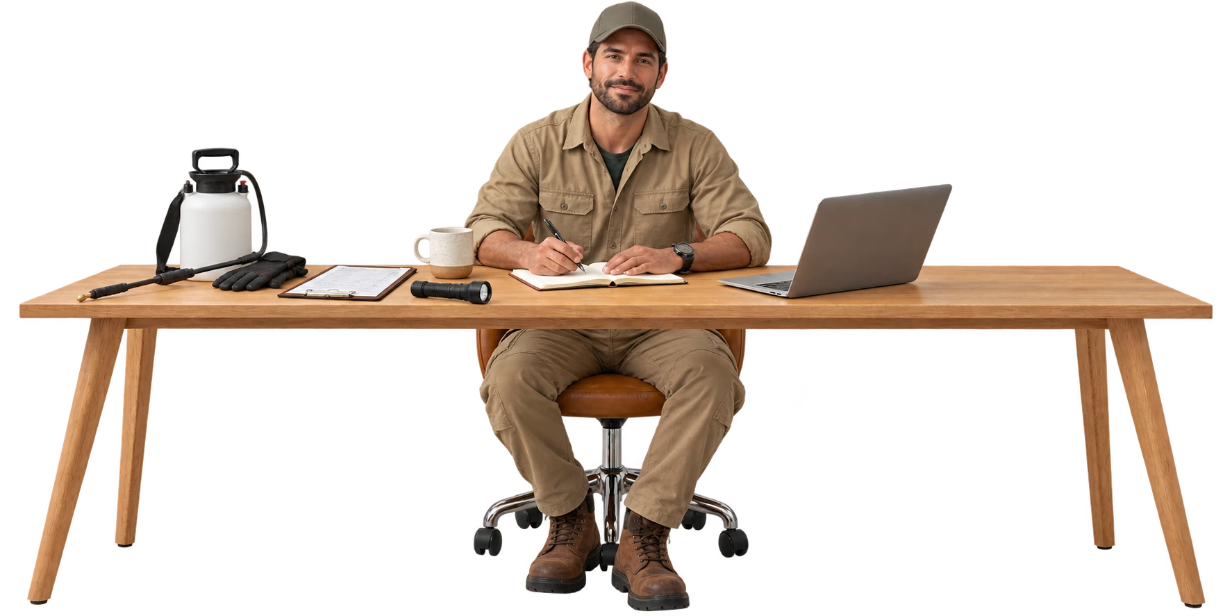 A pest control company reviewing their site in Ubersuggest
