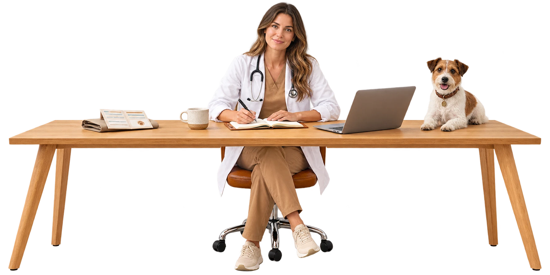 A veterinarian reviewing their site in Ubersuggest